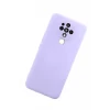 Newface Tecno Camon 16 Kılıf Nano içi Kadife Silikon - Lila