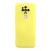 Newface Tecno Camon 16 Kılıf Nano içi Kadife Silikon - Sarı