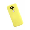 Newface Tecno Camon 16 Kılıf Nano içi Kadife Silikon - Sarı