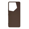 Newface Tecno Camon 20 Pro 5G Kılıf First Silikon - Kahverengi