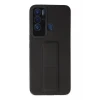 Newface Tecno Pova Neo Kılıf Mega Standlı Silikon - Siyah