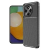 Newface Tecno Spark 30 Pro Kılıf Auto Focus Karbon Kapak - Siyah