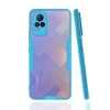 Newface Vivo V21e Kılıf Platin Silikon - Mavi