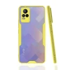 Newface Vivo V21e Kılıf Platin Silikon - Sarı