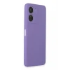 Newface Vivo Y16 Kılıf First Silikon - Lila