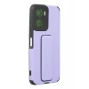 Newface Vivo Y16 Kılıf Mega Standlı Silikon - Lila