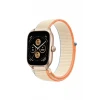 Newface Watch 22mm Hasırlı Cırtcırtlı Kordon - Krem