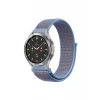 Newface Watch 22mm Hasırlı Cırtcırtlı Kordon - Mavi