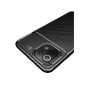 Newface Xiaomi Mİ 11 Lite Kılıf Auto Focus Karbon Kapak - Siyah
