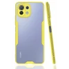 Newface Xiaomi Mİ 11 Lite Kılıf Platin Silikon - Sarı