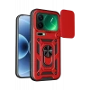 Newface Xiaomi Mi 17 Pro Max Pars Lens Yüzüklü Silikon - Kırmızı