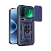 Newface Xiaomi Mi 17 Pro Max Pars Lens Yüzüklü Silikon - Lacivert
