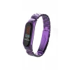 Newface Xiaomi Mi Band 4 Metal Baklalı Kordon - Mor