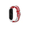Newface Xiaomi Mi Band 6 Star Kordon - Beyaz-Kırmızı