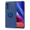 Newface Xiaomi Poco F3 Kılıf Range Yüzüklü Silikon - Mavi