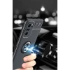 Newface Xiaomi Poco F3 Kılıf Range Yüzüklü Silikon - Mavi