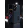 Newface Xiaomi Poco X7 Pro Kılıf Sara Kartvizitli Deri Kılıf - Taba
