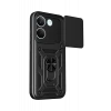 Newface Xiaomi Poco X8 Pro Pars Lens Yüzüklü Silikon - Siyah