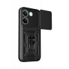 Newface Xiaomi Poco X8 Pro Pars Lens Yüzüklü Silikon - Siyah