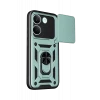 Newface Xiaomi Poco X8 Pro Pars Lens Yüzüklü Silikon - Yeşil