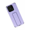 Newface Xiaomi Redmi 10C Kılıf Mega Standlı Silikon - Lila