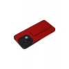 Newface Xiaomi Redmi 12C Kılıf Mega Standlı Silikon - Kırmızı