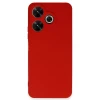 Newface Xiaomi Redmi 13 4G Kılıf First Silikon - Kırmızı