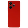 Newface Xiaomi Redmi 13 4G Kılıf First Silikon - Kırmızı