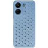 Newface Xiaomi Redmi 13C Kılıf Petek Silikon Kapak - Mavi