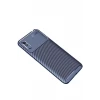 Newface Xiaomi Redmi 9A Kılıf Auto Focus Karbon Kapak - Lacivert