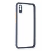 Newface Xiaomi Redmi 9A Kılıf Miami Şeffaf Silikon - Gri