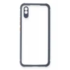 Newface Xiaomi Redmi 9A Kılıf Miami Şeffaf Silikon - Gri