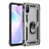 Newface Xiaomi Redmi 9A Kılıf Sofya Yüzüklü Silikon Kapak - Gümüş