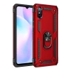 Newface Xiaomi Redmi 9A Kılıf Sofya Yüzüklü Silikon Kapak - Kırmızı