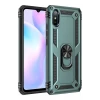 Newface Xiaomi Redmi 9A Kılıf Sofya Yüzüklü Silikon Kapak - Yeşil