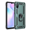 Newface Xiaomi Redmi 9A Kılıf Sofya Yüzüklü Silikon Kapak - Yeşil