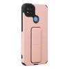 Newface Xiaomi Redmi 9C Kılıf Mega Standlı Silikon - Pudra