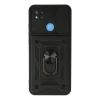 Newface Xiaomi Redmi 9C Kılıf Pars Lens Yüzüklü Silikon - Siyah