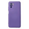 Newface Xiaomi Redmi Note 10 Kılıf Nano içi Kadife Silikon - Mor