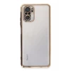 Newface Xiaomi Redmi Note 10 Kılıf Razer Lensli Silikon - Gold