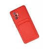 Newface Xiaomi Redmi Note 10 Pro Kılıf Kelvin Kartvizitli Silikon - Kırmızı