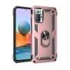 Newface Xiaomi Redmi Note 10 Pro Kılıf Sofya Yüzüklü Silikon Kapak - Rose