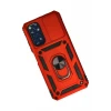 Newface Xiaomi Redmi Note 11 Kılıf Pars Lens Yüzüklü Silikon - Kırmızı