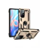 Newface Xiaomi Redmi Note 11T Kılıf Sofya Yüzüklü Silikon Kapak - Gold