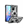 Newface Xiaomi Redmi Note 11T Kılıf Sofya Yüzüklü Silikon Kapak - Gümüş