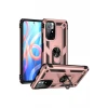Newface Xiaomi Redmi Note 11T Kılıf Sofya Yüzüklü Silikon Kapak - Rose