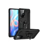 Newface Xiaomi Redmi Note 11T Kılıf Sofya Yüzüklü Silikon Kapak - Siyah