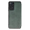 Newface Xiaomi Redmi Note 12 Pro 4G Kılıf Flip Cover - Koyu Yeşil