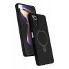 Newface Xiaomi Redmi Note 12 Pro 4G Regal Magsafe Standlı Kapak - Siyah
