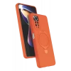 Newface Xiaomi Redmi Note 12 Pro 4G Regal Magsafe Standlı Kapak - Turuncu